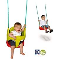 Los mejores  - Smoby-310194 Silla Columpio Bebé evolutiva 2 en 1- Color Rojo- Amarillo- Simba Toys 310194